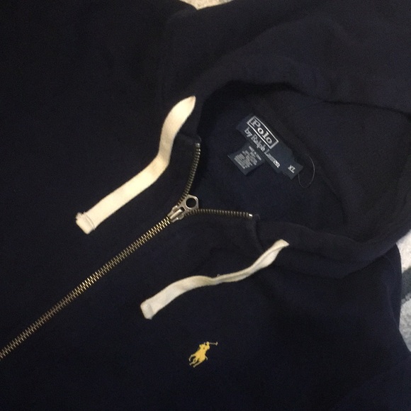 Polo Ralph Lauren Navy Zip Hoodie - Picture 2 of 4